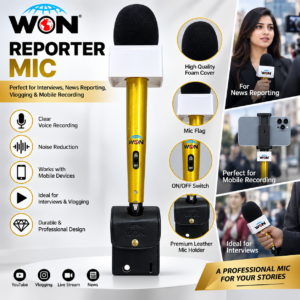 WON Professional Handheld Microphone Gold  WN-T11 GOLD